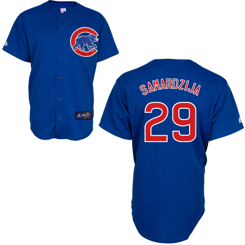 Jeff Samardzija #29 MLB Jersey-Chicago Cubs Men's Authentic Alternate 2 Blue Baseball Jersey